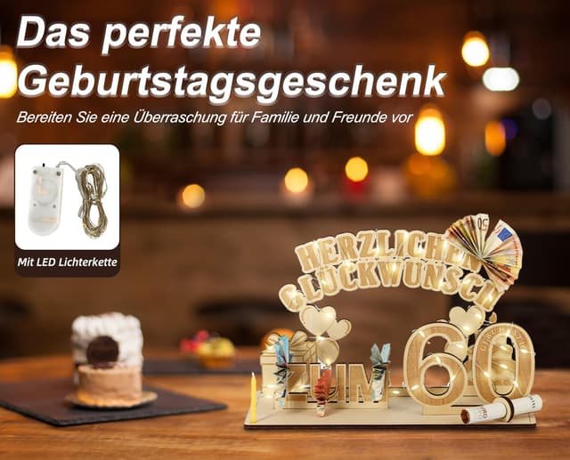 Thumbnail 3 de Giftota Original 60 Geburtstag Geldgeschenk