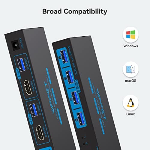 Thumbnail 6 de USB3.0 HDMI KVM Switch 4K60Hz - 2 PCs, 4 Dispositivos🖥