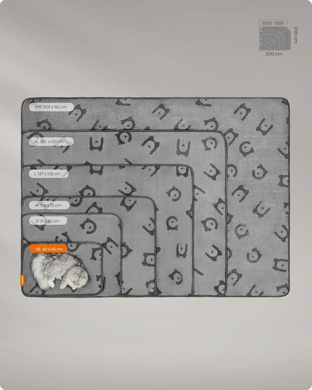 Thumbnail 4 de Feandrea PPB011G01 60 x 40 cm cat blankets 3-pack