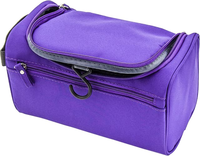 Detalle de ONEGenug Kulturbeutel zum Aufhängen (25 x 15 x 15 cm) – wasserfestes Nylon, große Öffnung, Volumen 5,6 Liter