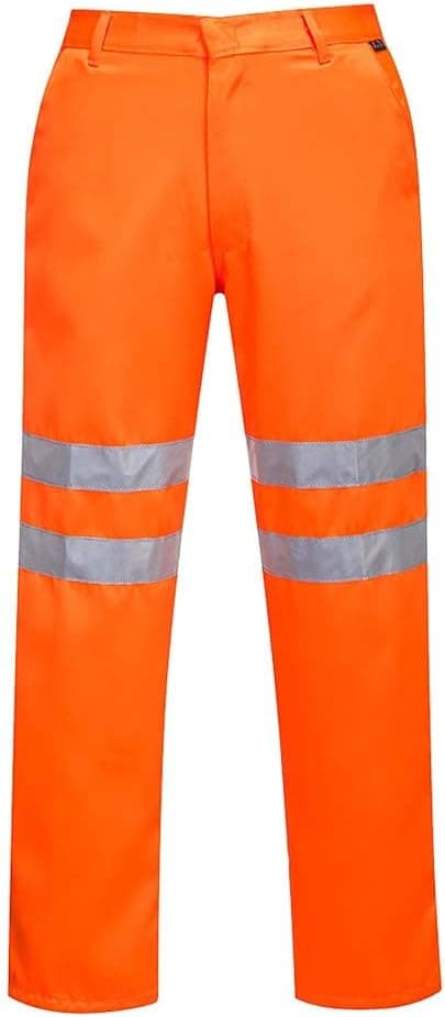 Detalle 1 de Portwest Pantalon Hi-Vis Poly-coton RIS orange (RT45ORR5XL) certifié EN ISO 20471
