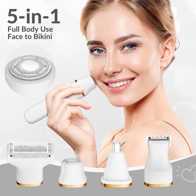 Detalle 2 de KINGTEE 5-in-1 Bikini Trimmer 120 min 🪒