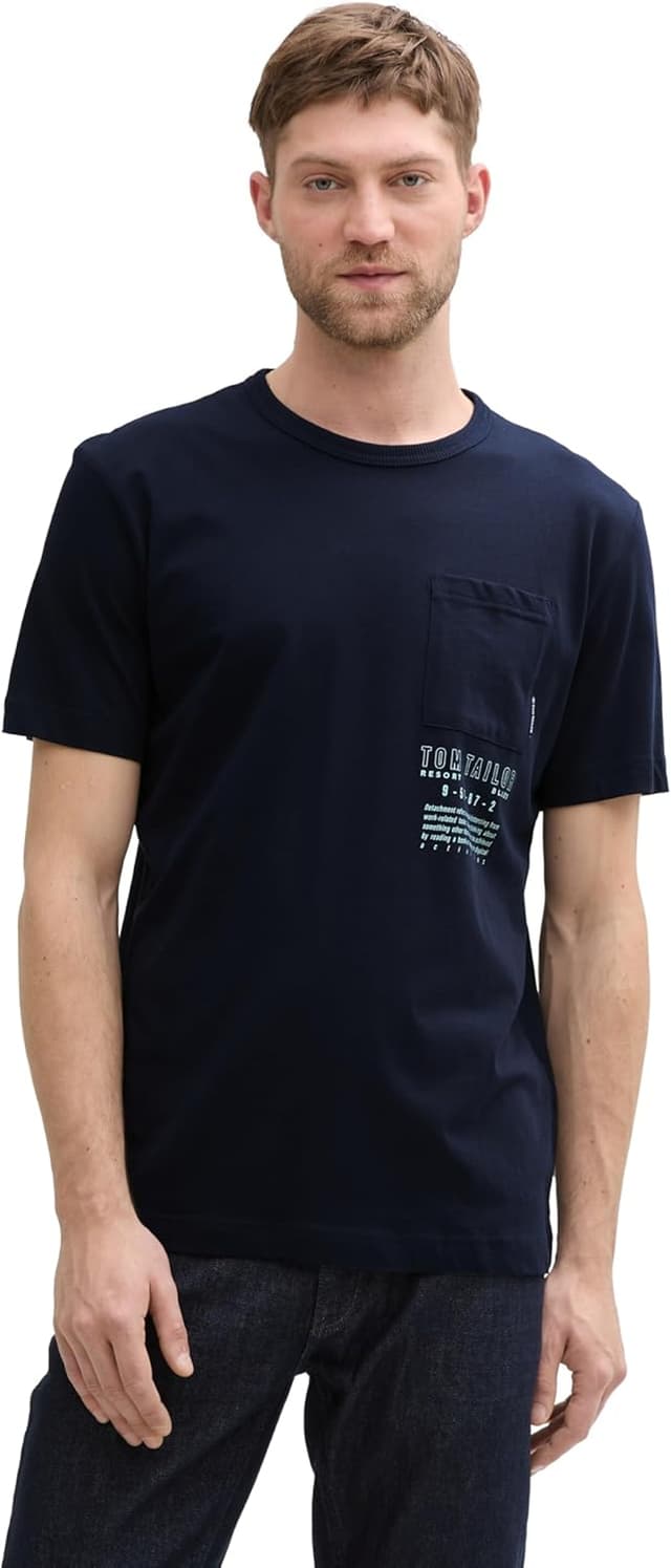 Detalle de TOM TAILOR T-Shirt Uomo a maniche corte