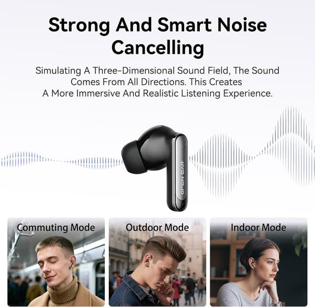 Detalle de BEARTAIN MS106 AI translation earbuds