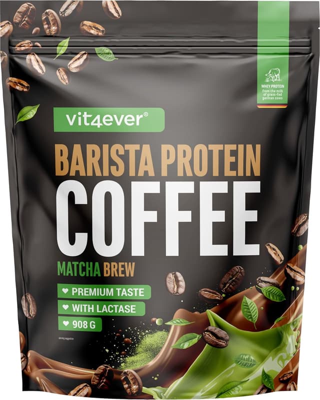 Thumbnail 6 de Vit4ever Barista Protein Coffee Caramel Brew (908 g) – café protéiné crémeux au caramel, jusqu’à 20 g de protéines