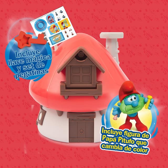 Detalle de Giochi Preziosi PITUFOS Casa de Papá Pitufo