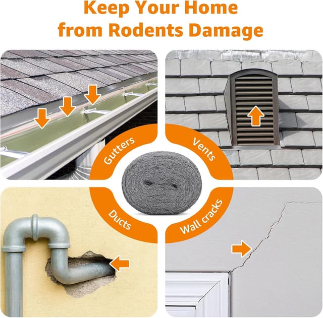 Thumbnail 5 de PICK FOR LIFE Steel Wool Mice Blocker 4 Pack 0000 🐭?