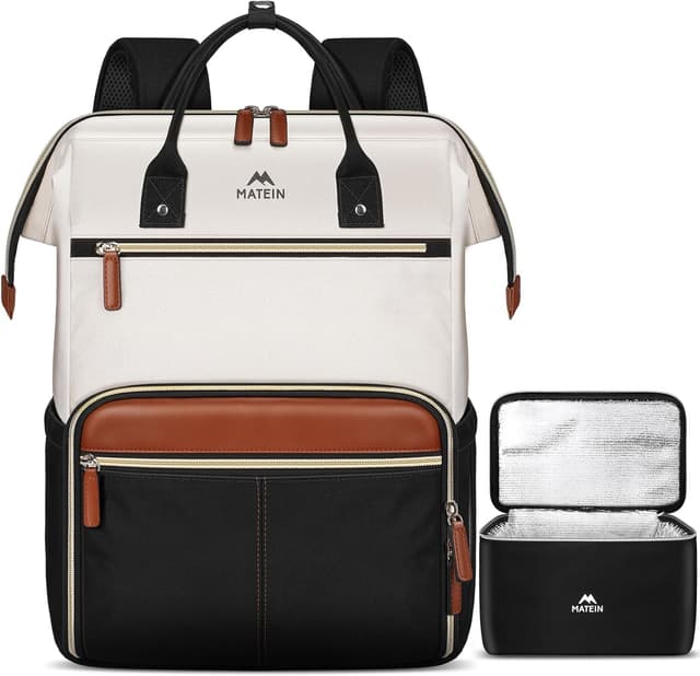 Detalle de MATEIN Laptop Rucksack 15,6 Zoll mit Kühlfach