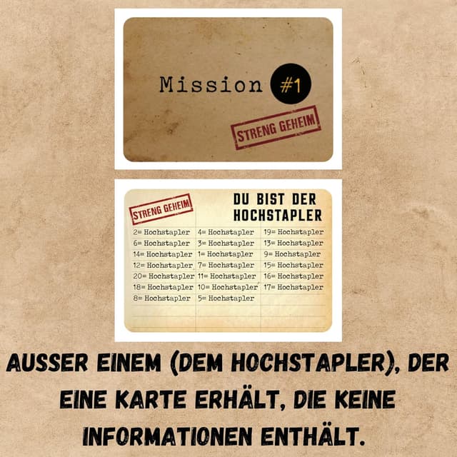 Detalle de Der Hochstapler Gesellschaftsspiel Familienspiel
