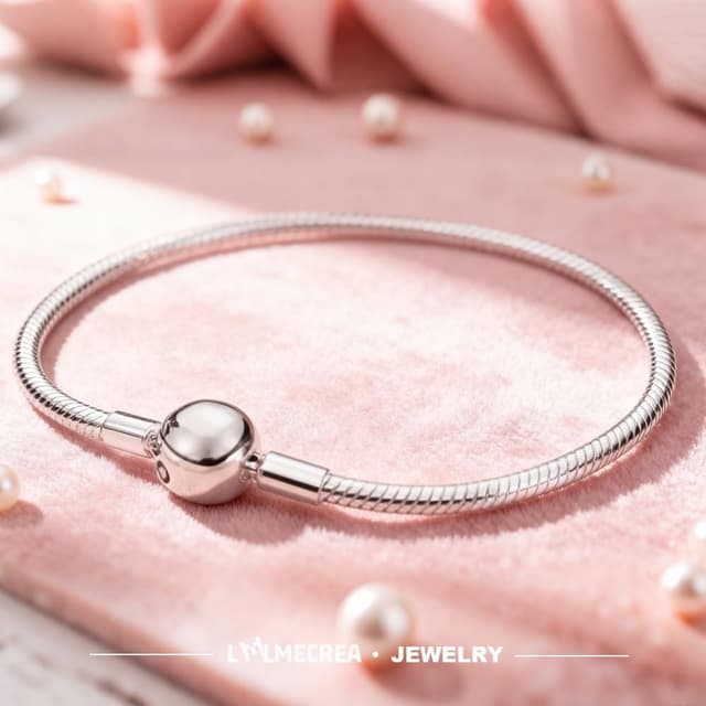 Detalle 1 de LMLMECREA Charm Armband 925 Silber 3,5 mm