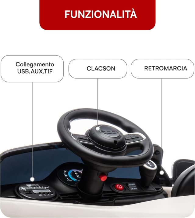 Thumbnail 4 de Baroni Toys FIAT 500 Baby Car 12V