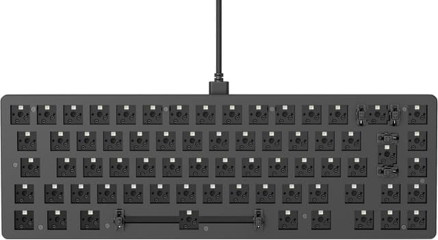 Detalle de GLORIOUS Gaming GMMK 2 Compact 65% Barebones (solo struttura) in alluminio, layout ISO europeo/internazionale