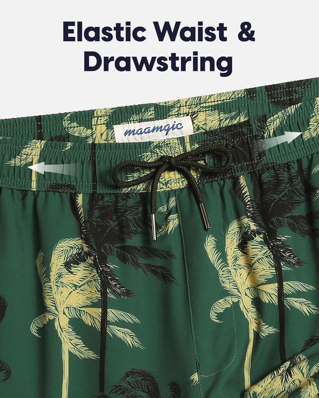 Detalle de MaaMgic 7" men’s swim shorts with compression liner, 4-way stretch and zip pockets