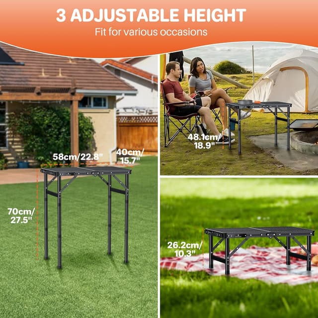 Detalle 2 de FUNYKICH Portable BBQ Table 58x40cm