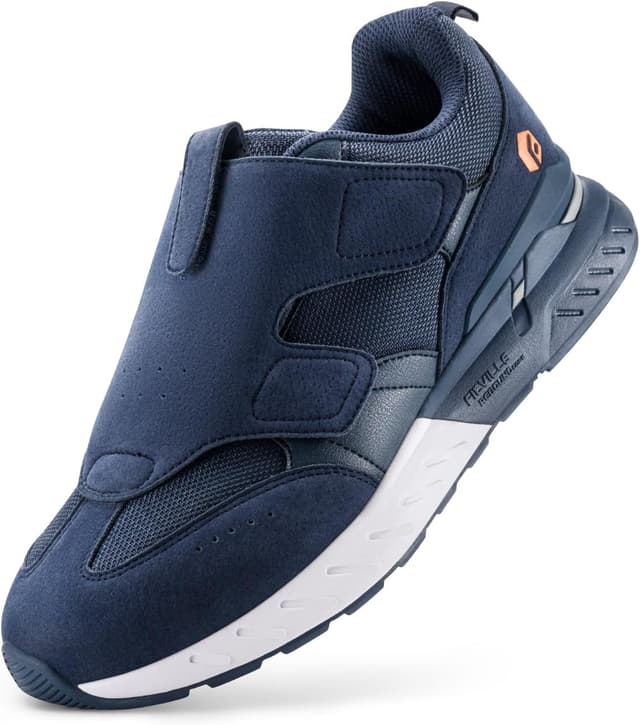 Detalle de FitVille Mens Extra Wide Fit Rebound Core V10 Trainers for Swollen Feet, Plantar Fasciitis & Flat Feet