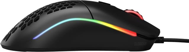 Detalle 1 de Glorious Model O- (Minus) Compact Wired Gaming Mouse (58g) — Honeycomb RGB, PixArt 3360, Ambidextrous