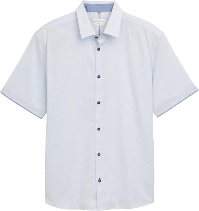 Detalle de TOM TAILOR 1046076 Camicia da uomo: comfort e vestibilità comoda per l’uso quotidiano