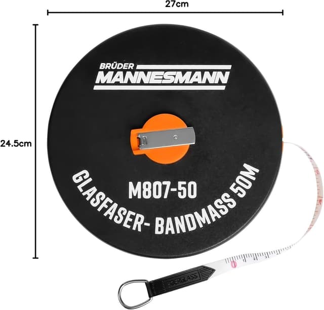 Detalle 1 de Cinta metrica 50 m con nastro vibra-vidrio (One for All) per misurazioni fai-da-te