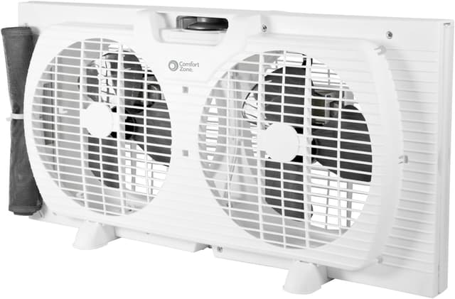 Detalle de Comfort Zone 9-Inch reversible twin fan