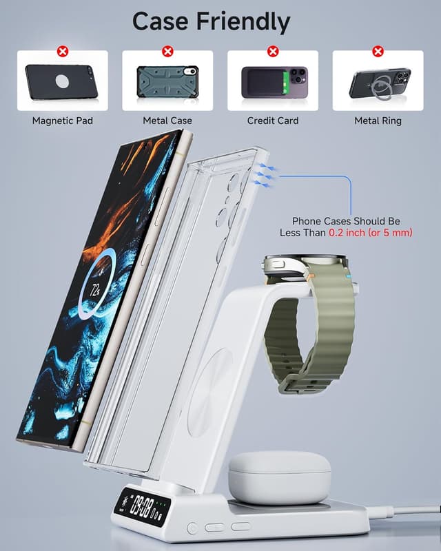 Thumbnail 4 de leQuiven Chargeur Induction 3 en 1 pour Galaxy