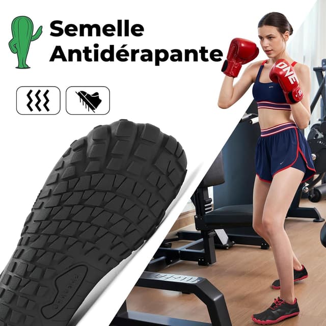 Thumbnail 3 de SAGUARO Chaussures minimalistes barefoot homme/femme à 5 doigts, semelle zéro drop et antidérapante