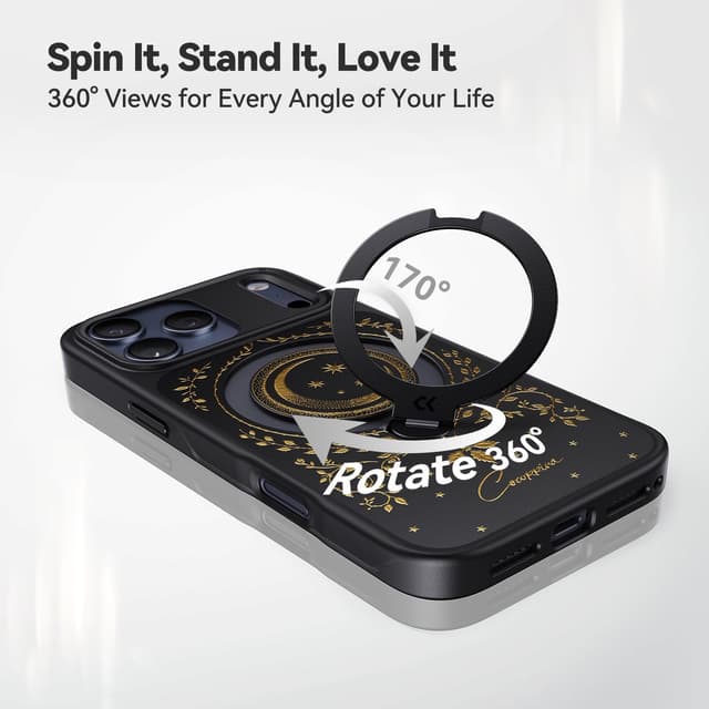 Detalle de CASEKOO iPhone 17 Pro Max Tarot Case