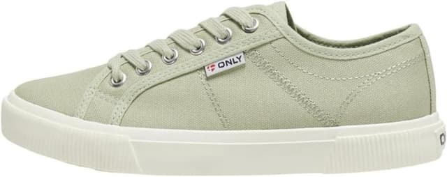 Detalle de ONLY Onlnicola Canvas Sneaker : baskets en toile pour femme à lacets