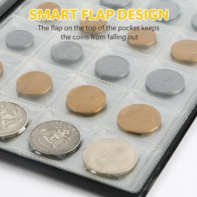Thumbnail 5 de Vicloon Album monete 200 tasche 45x45 mm