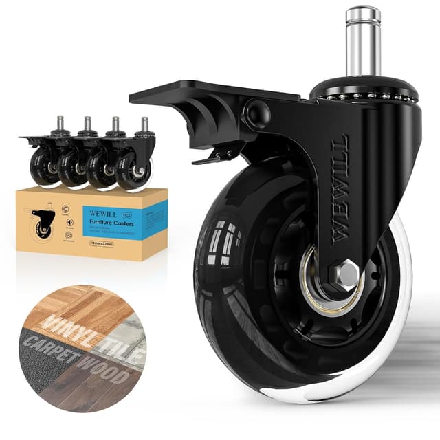 Thumbnail 6 de WEWILL Bürostuhl Rollen 11 x 22 mm