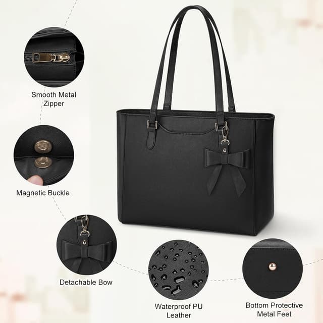 Thumbnail 5 de KTMOUW Handbags Large PU Leather Tote for Work