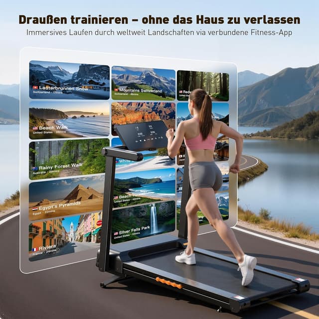 Detalle 2 de Laufband für Zuhause 3,5-4,5 PS klappbar