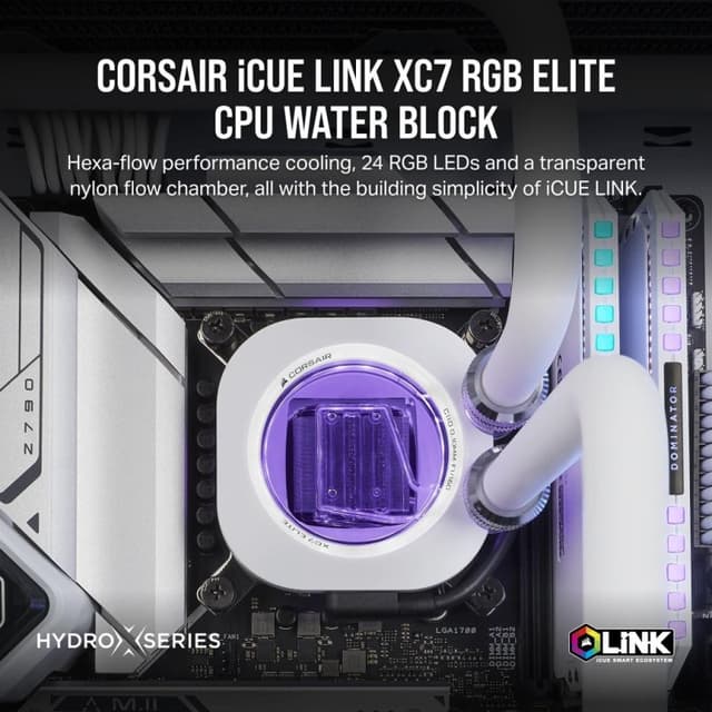 Detalle 2 de Corsair iCUE LINK XC7 RGB ELITE Bloque de refrigeración líquida para CPU 🖥