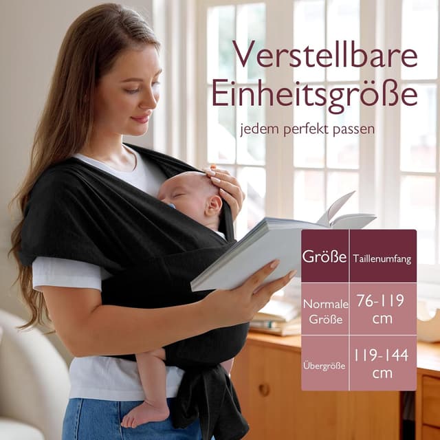 Thumbnail 5 de Momcozy Baby Tragetuch mit Schnalle 3,6–15 kg