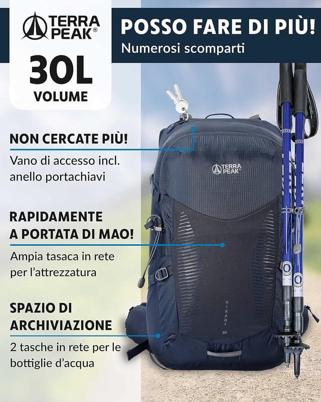 Detalle de Terra Peak Zaino trekking 30 litri