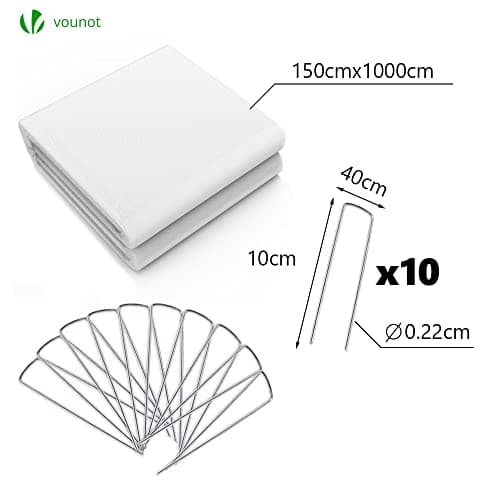 Thumbnail 4 de VOUNOT Manta térmica plantas 1,5×10 m