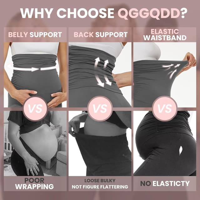 Detalle 2 de Maternity bike shorts for pregnancy, QGGQDD