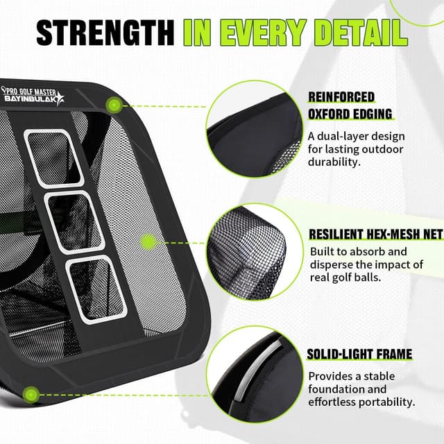 Thumbnail 2 de BAYINBULAK Golf Chipping Practice Net 31in