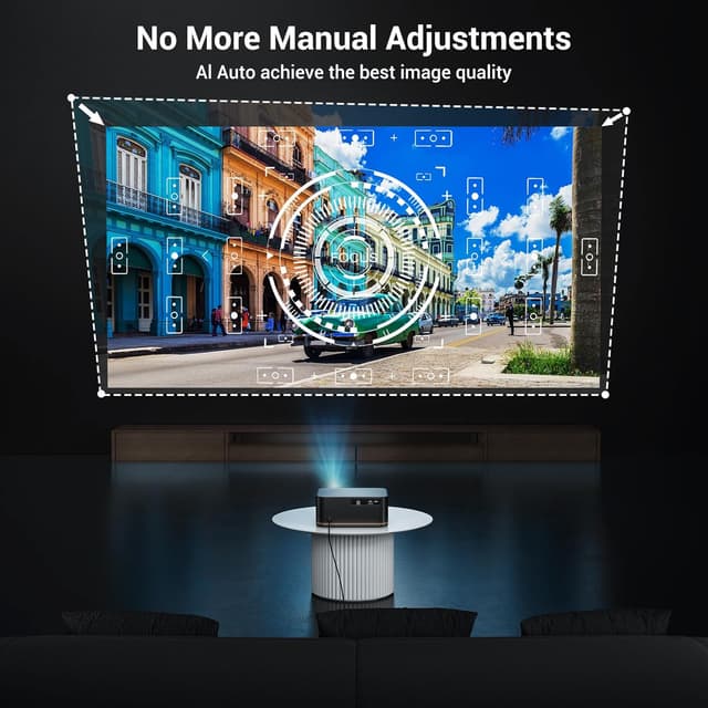 Detalle de HAPPRUN Movie Home Theater 2000 ANSI 4K projector ๐ฝ