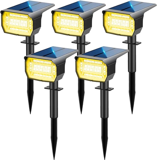 Detalle de 72 LED solar landscape lights IP67 pack of 5