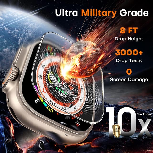 Detalle 2 de TOCOL 4 Pack Screen Protector for Apple Watch Ultra 49mm 🛡