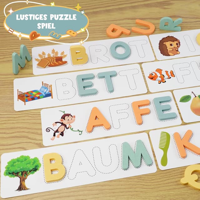 Detalle 2 de Joozmui Montessori Steckpuzzle für Kinder 3–8 Jahre 🧩