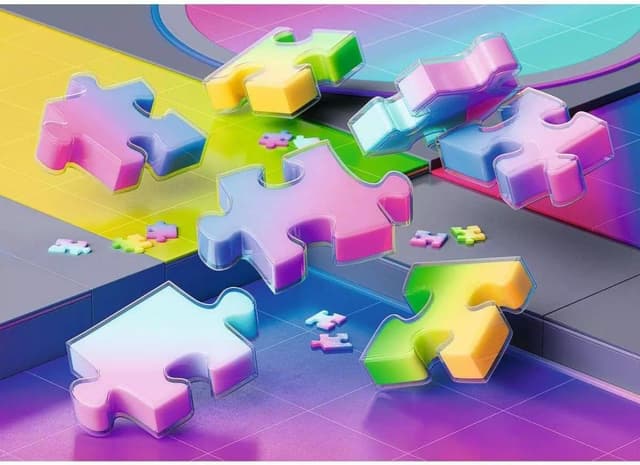 Detalle 2 de Ravensburger 2D Jigsaw Puzzle “Gradient Cascade” (1027 pieces)