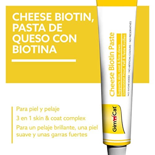 Thumbnail 1 de GimCat Cheese Biotin pasta de queso 200 g 🐱
