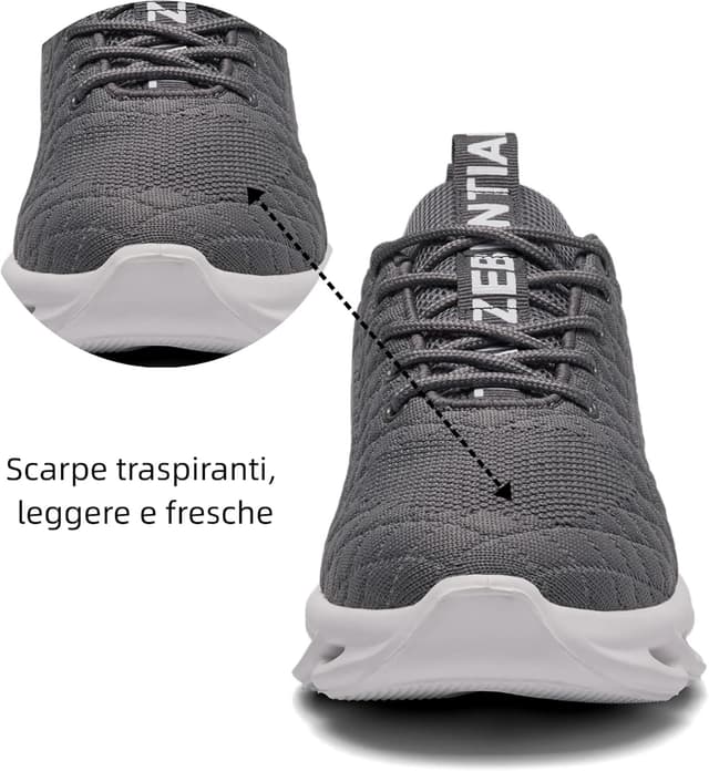 Detalle de TIANZEBEN Herren Sneaker für Running