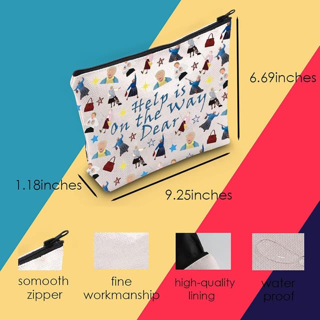 Detalle 2 de Mrs. Doubtfire Inspired Cosmetic Bag (Help is On The Way) – 33 x 22 cm