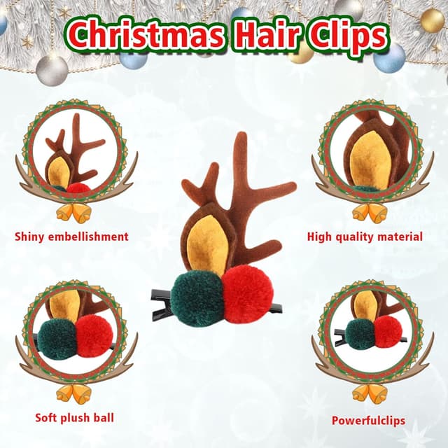 Thumbnail 2 de Haarspange Weihnachten 2 Paar 🎀