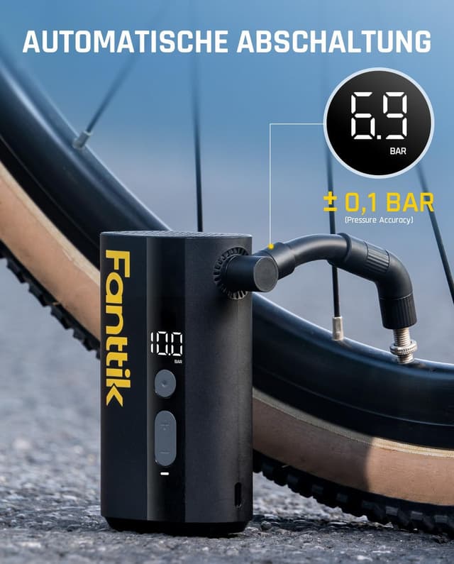 Thumbnail 4 de Fanttik X9 Ace Mini Fahrradpumpe