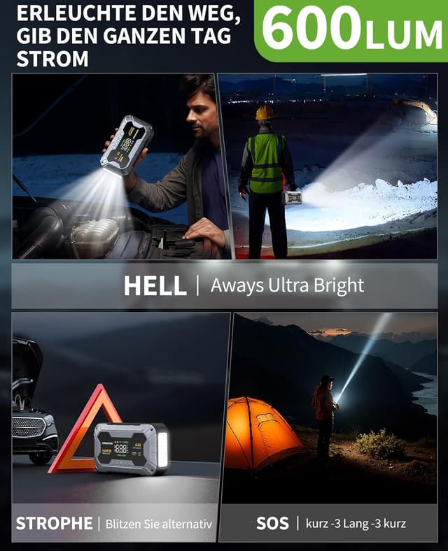 Thumbnail 4 de AIMAPOW Starthilfe Powerbank 27000mAh für Pkw