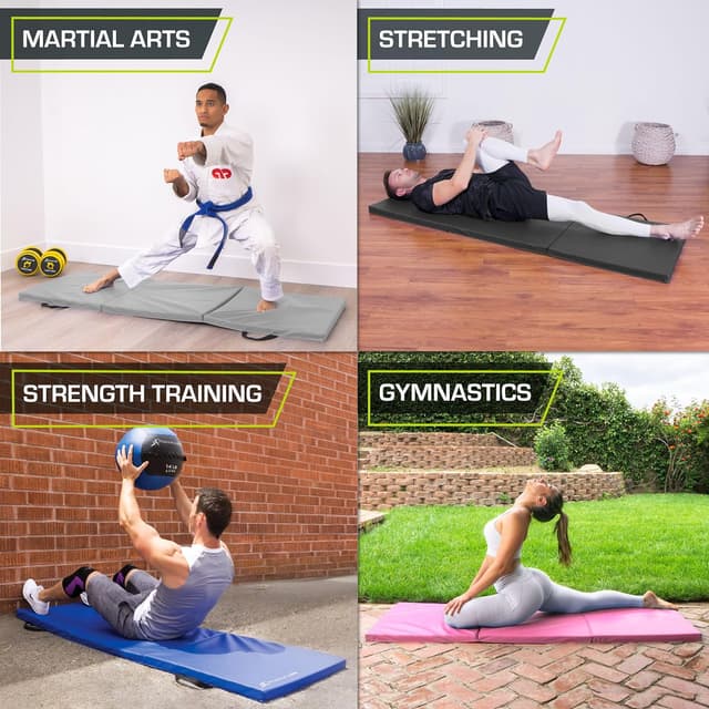Thumbnail 4 de ProSource Tri-Fold Exercise Mat 6'x2' for Workouts 🧘♀