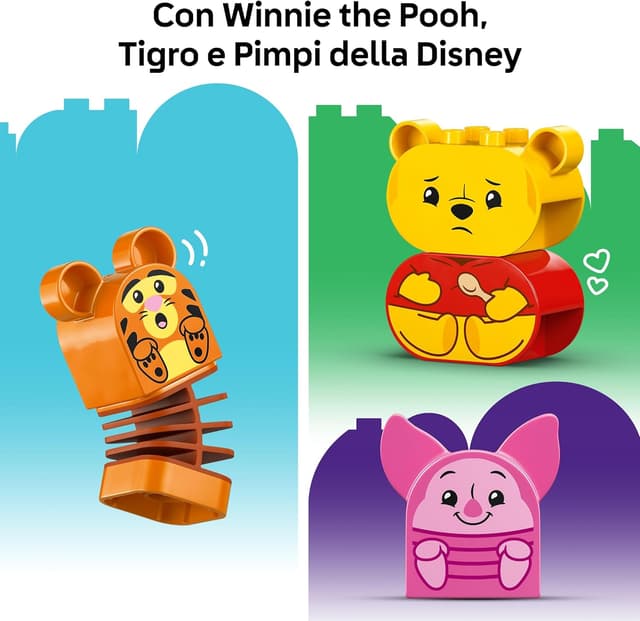Detalle de LEGO DUPLO Winnie the Pooh 10457, motricità fine